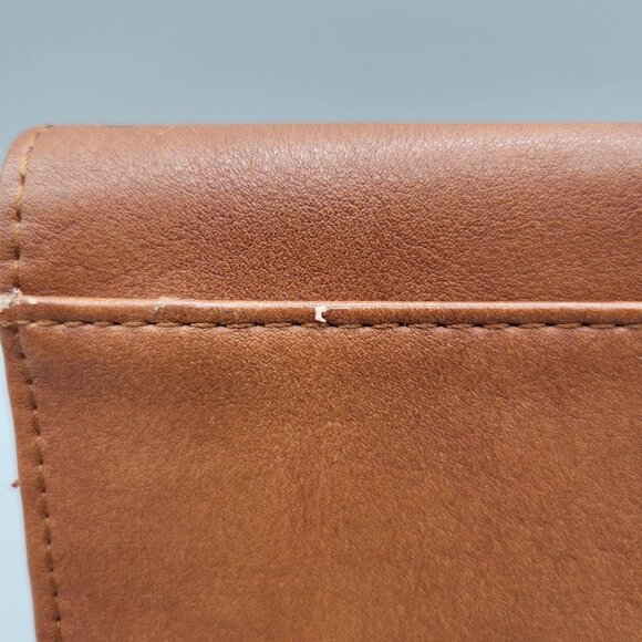 Universal Thread Womens Brown Faux Leather Wallet Tri-Fold Snap Closure - Picture 5 of 8